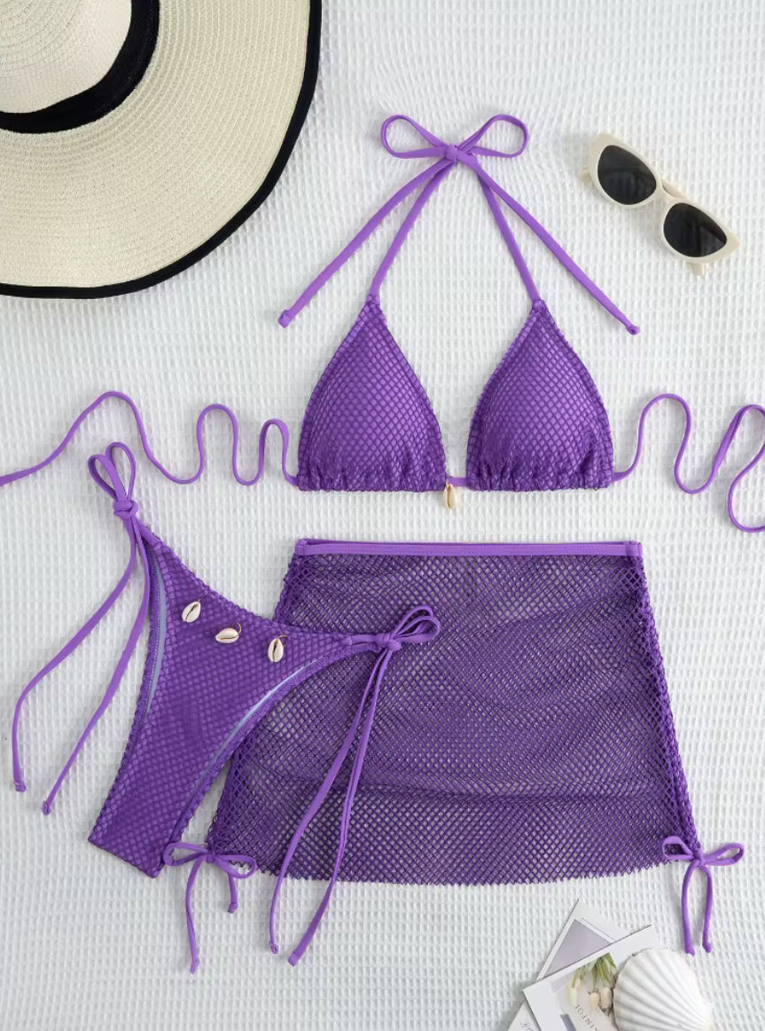 Three piece swimsuit set