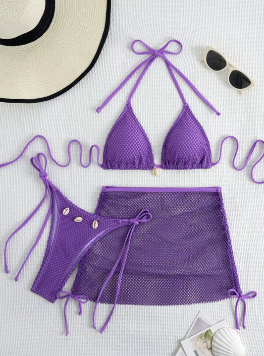 Three piece swimsuit set